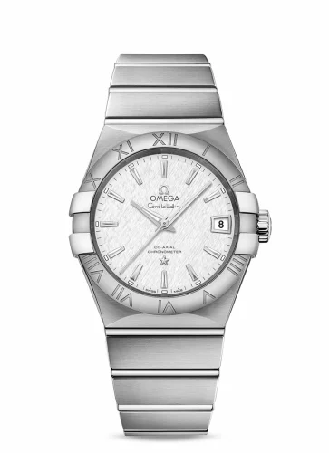 Omega Constellation Co-Axial 38 Stainless Steel / Silver Slik 123.10.38.21.02.004 (12310382102004)